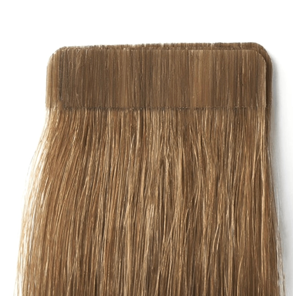 Light Brown Remy Tape-In Human Hair Extensions