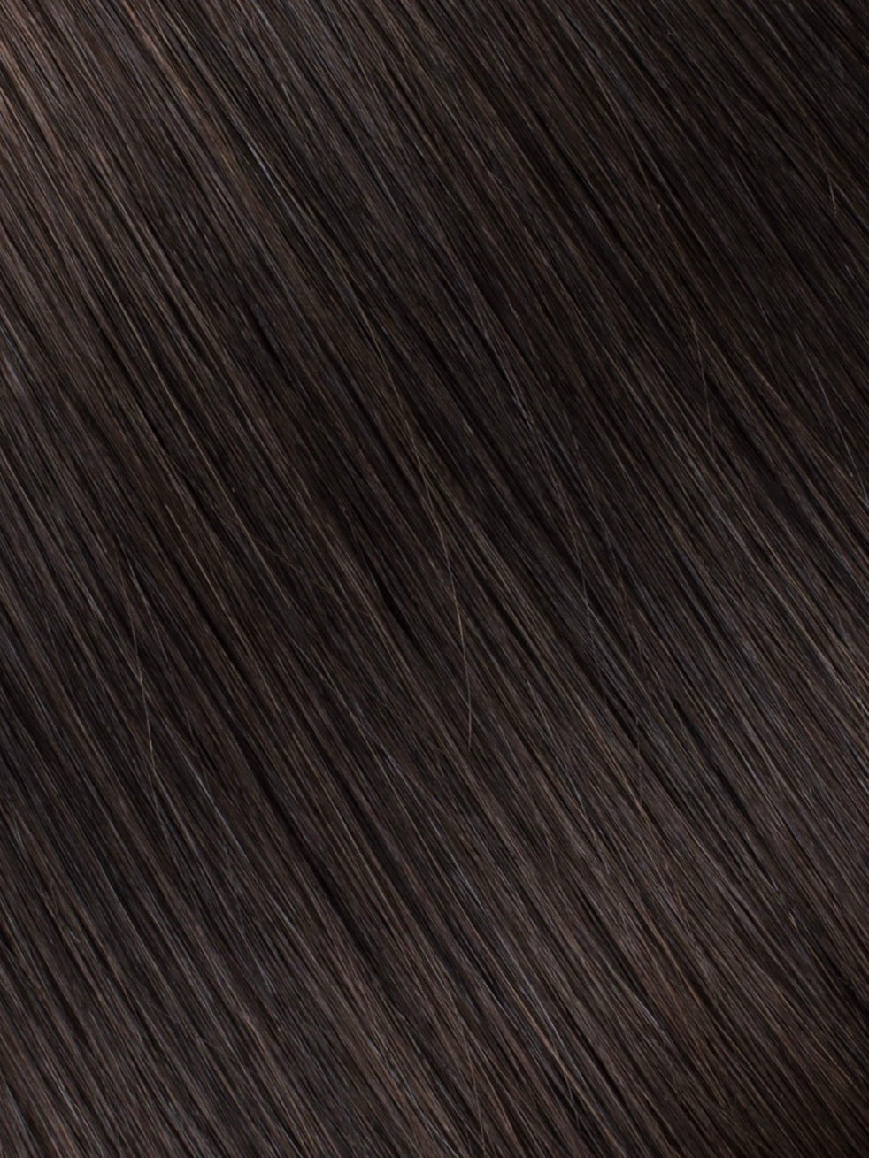 Dark Brown Curly Human Hair Weft Bundle Extension