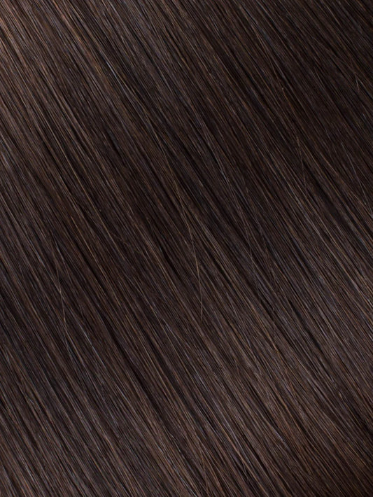 Dark Brown Remy Tape-In Human Hair Extensions