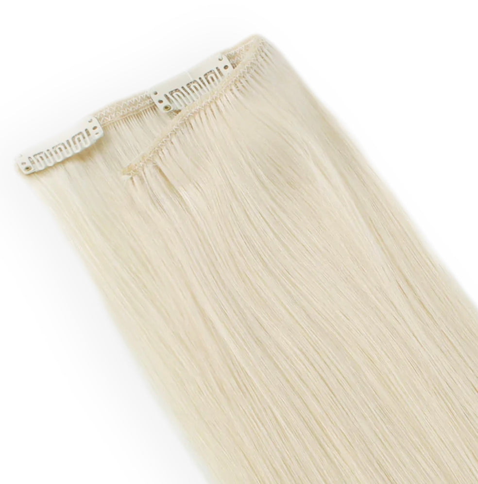 Light Blonde Pure Virgin Clip-In Human Hair Extensions