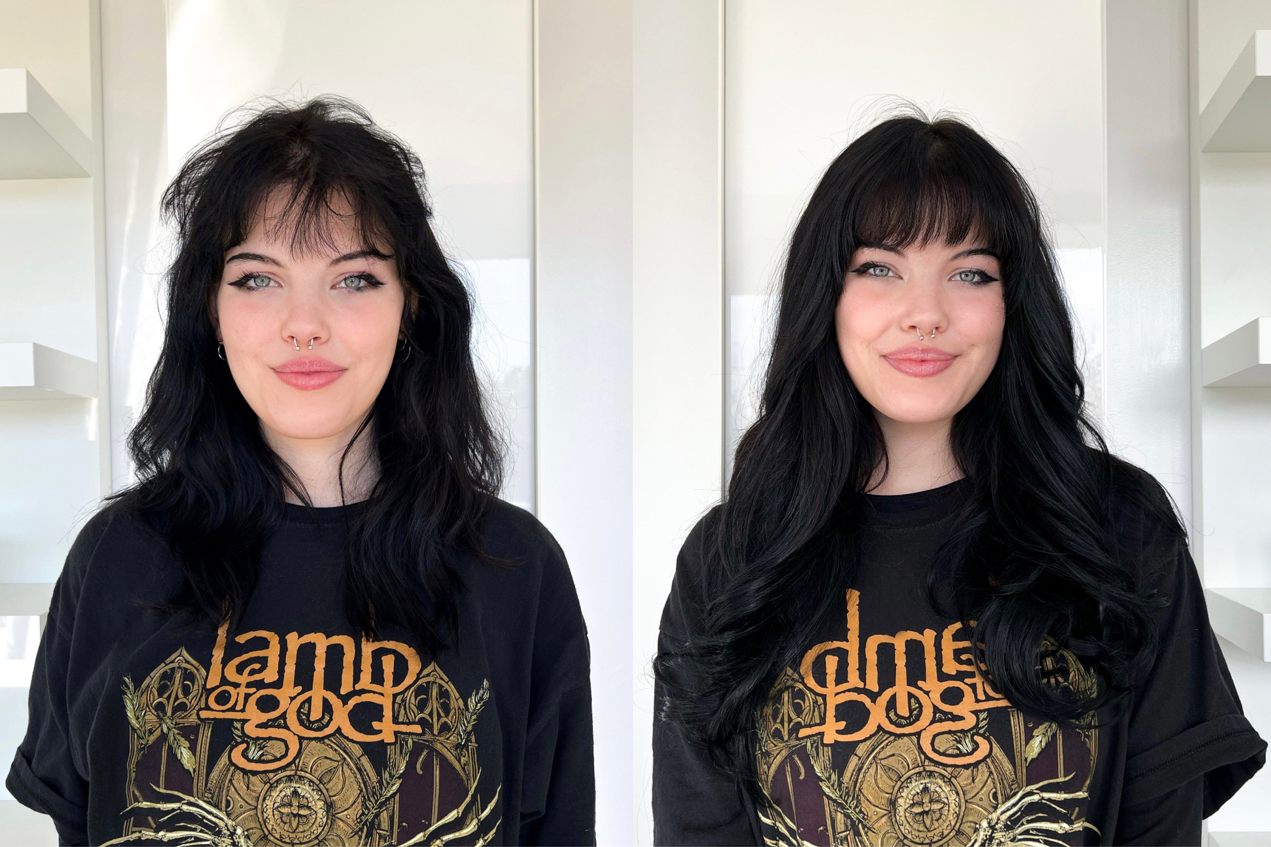 Natural Black Wavy Human Hair Weft Bundle Extension