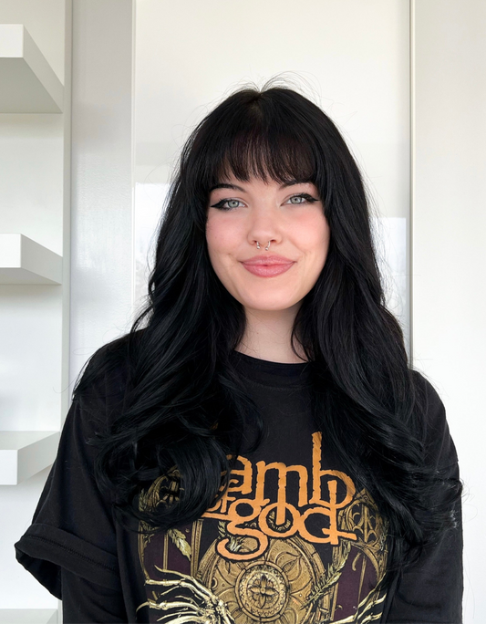 Black Straight Human Hair Weft Bundle Extension