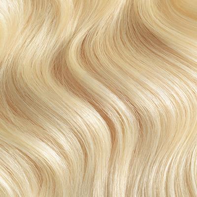 Light Blonde Wavy Human Hair Weft Bundle Extension