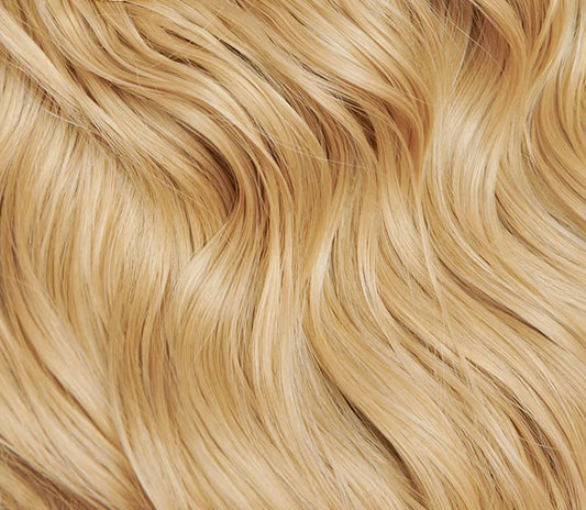 Natural Blonde Wavy Human Hair Weft Bundle Extension