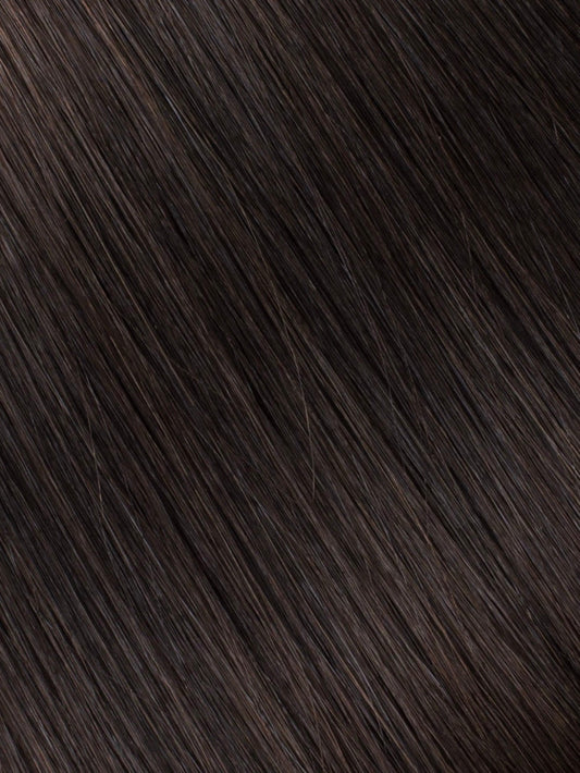 Dark Brown Remy Tape-In Human Hair Extensions