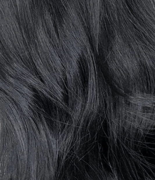 Black Wavy Human Hair Weft Bundle Extension